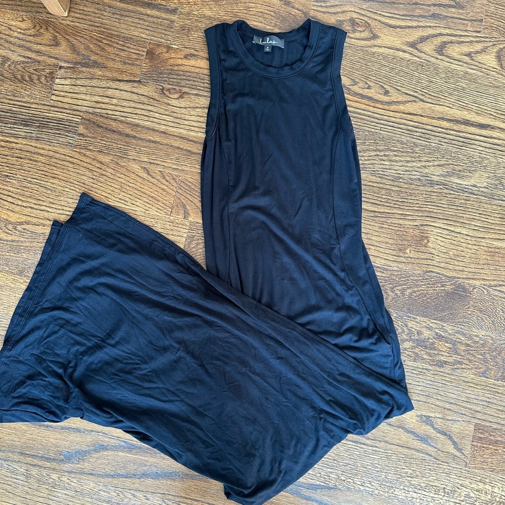 LuLu’s Maxi Dress with Slit + Pockets